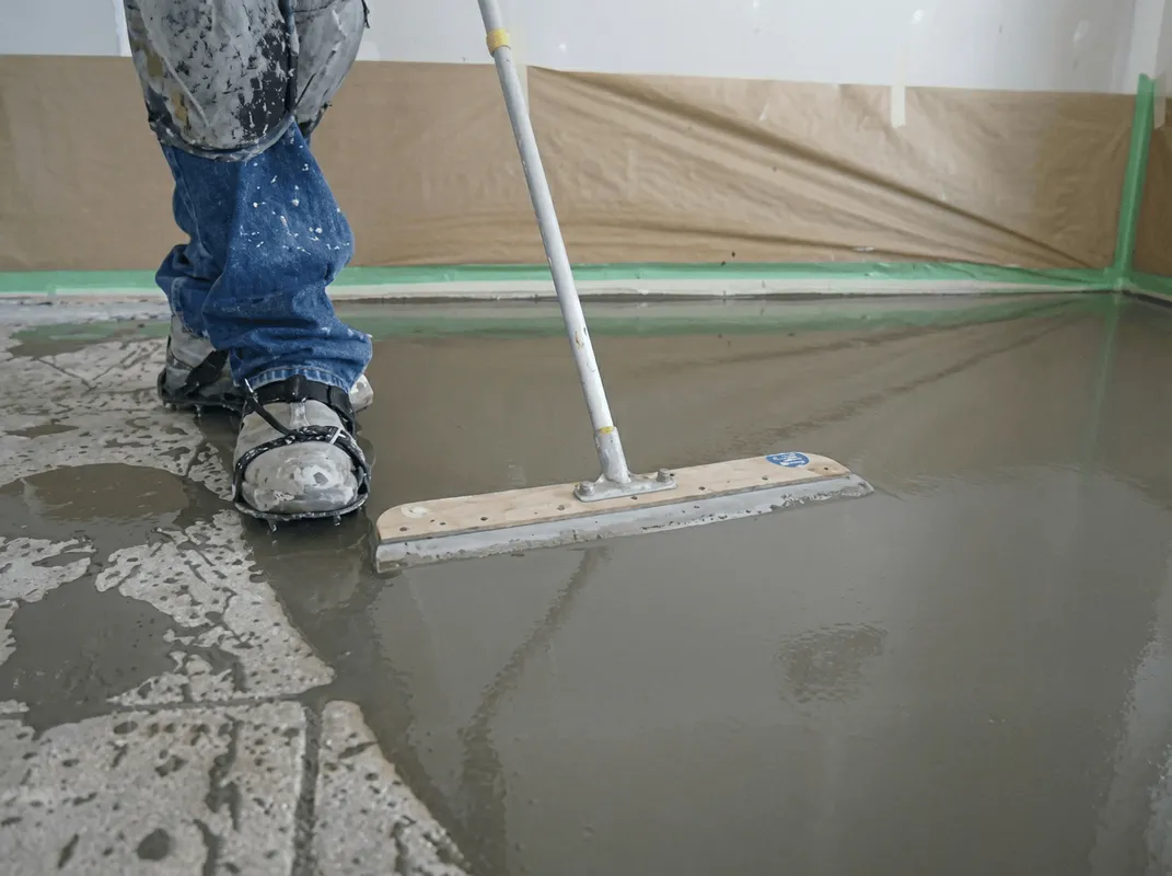 Uneven floor being professionally repaired in Sacramento, CA